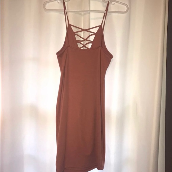 Dusty Rose Bodycon Dress - Picture 2 of 3